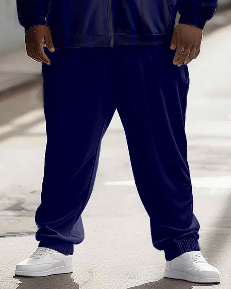 Big & Tall Gradient Graphic Hoodie Sweatpants Set for big men view 3