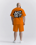 Big & Tall Graphic Streetwear Two-piece Set for big men view 1