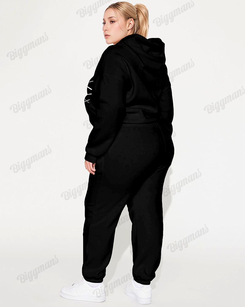 Big & Tall Graphic Streetwear Skull Hoodie for big men view 2