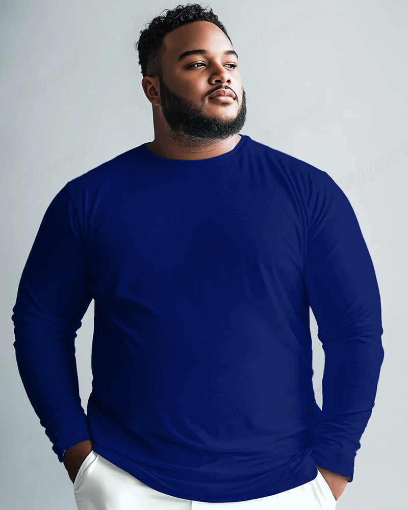 Big & Tall Solid Color T-Shirt for big men view 5