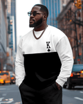 Big & Tall Colorblock Graphic Men's Clothing for big men