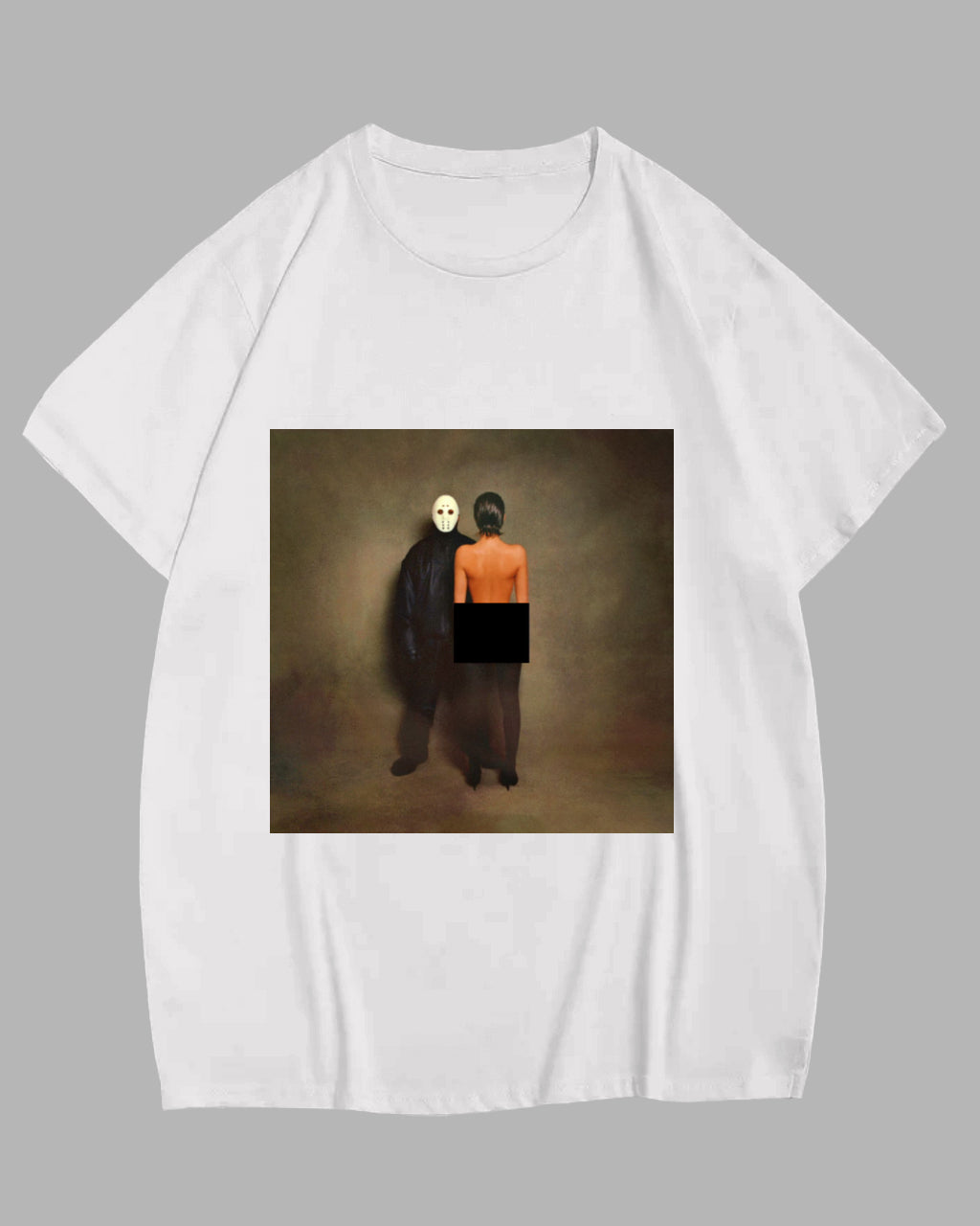 Big & Tall White Graphic T-Shirt for big men view 1