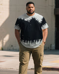 Big & Tall Black Gray Streetwear Jeans for big men view 1