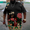 Big & Tall Graphic Floral T-Shirt for big men