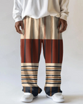 Big & Tall Colorblock Striped Pants for big men