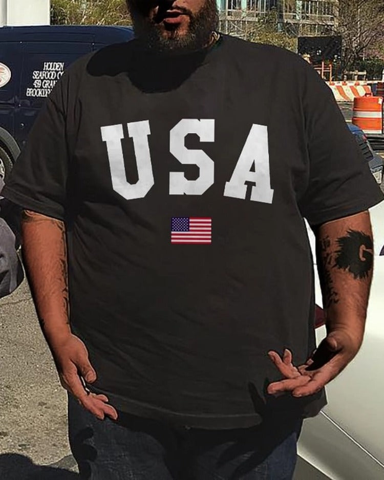 Big & Tall Graphic Streetwear T-Shirt for big men view 1