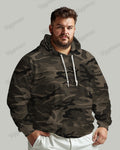 Big & Tall Graphic Camouflage Hoodie for big men