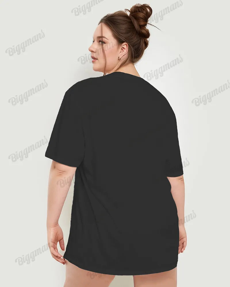 Big & Tall Graphic T-Shirt Pants Set for big men view 2