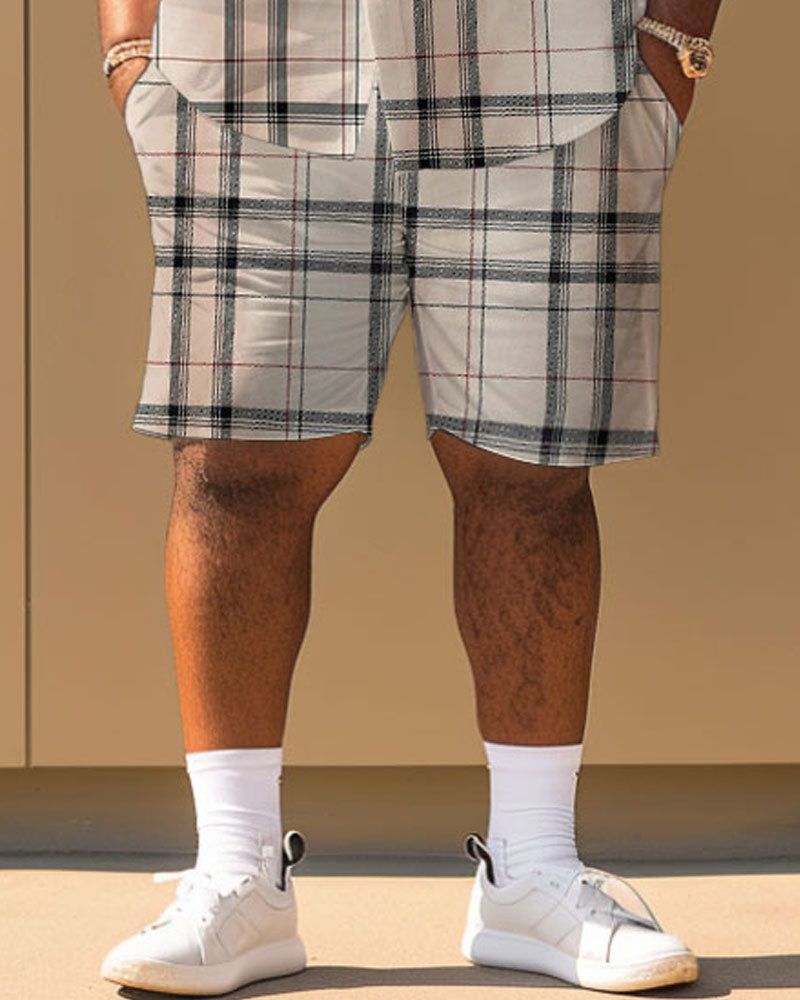 Big & Tall Khaki Graphic Jeans for big men view 4