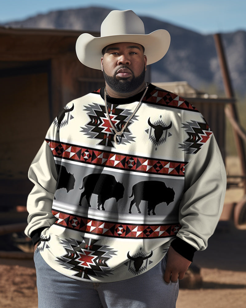 Big & Tall Western Colorblock Men's Clothing for big men