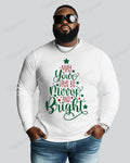 Big & Tall Solid Color Athletic Streetwear T-Shirt for big men view 2
