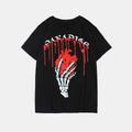 Big & Tall Black Graphic Streetwear T-Shirt for big men view 2