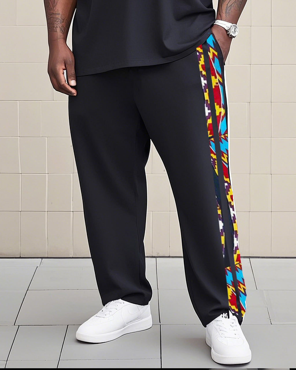 Big & Tall Graphic Two-piece Set for big men view 3