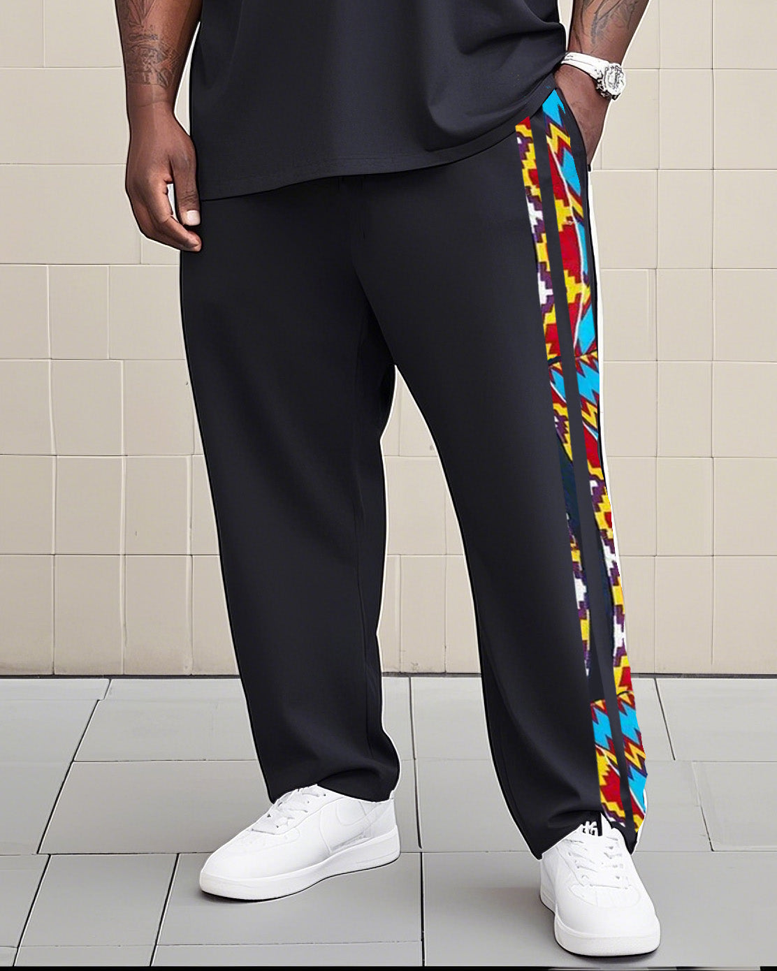 Big & Tall Graphic Two-piece Set for big men view 3
