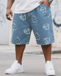 Big & Tall Denim Graphic Jeans for big men