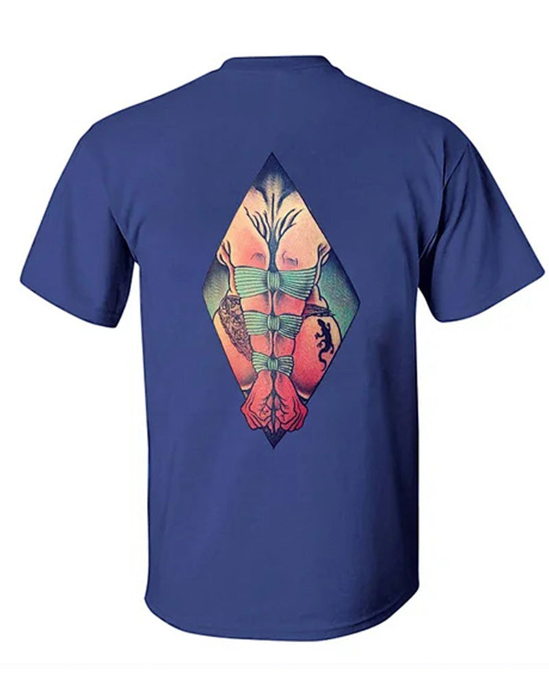 Big & Tall Graphic Streetwear T-Shirt for big men view 3