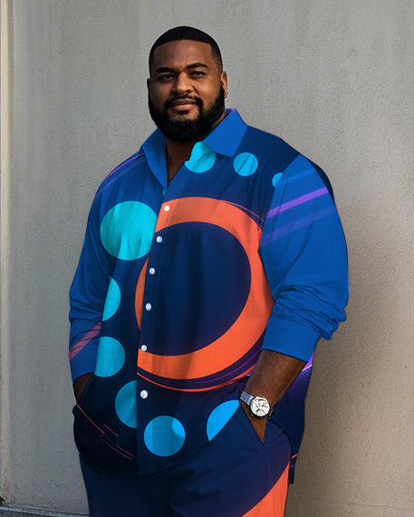 Big & Tall Streetwear T-Shirt Pants Set for big men view 1