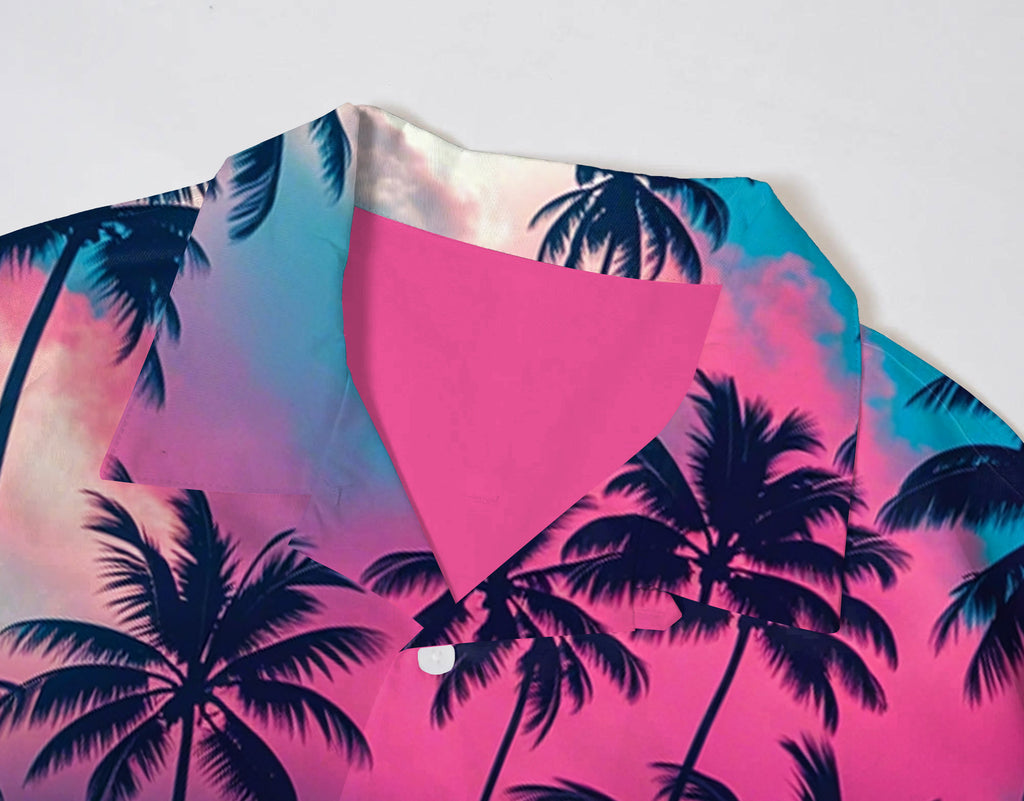 Big & Tall Hawaiian Graphic Short Sleeve Shirt for big men view 6