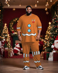 Big & Tall Streetwear T-Shirt Pants Set for big men view 1