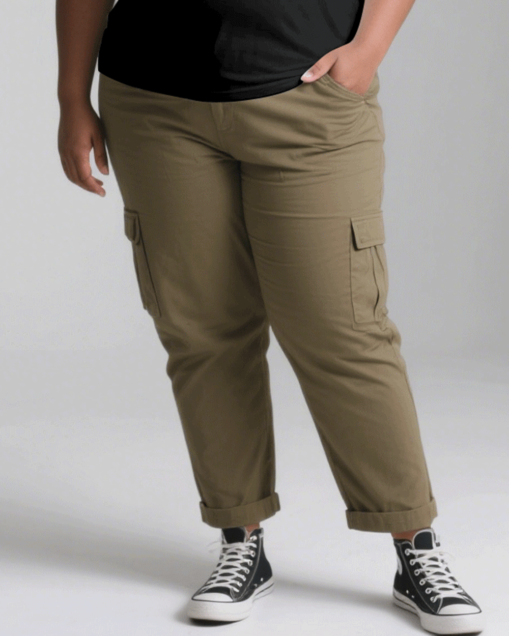 Big & Tall Black T-Shirt Pants Set for big men view 7
