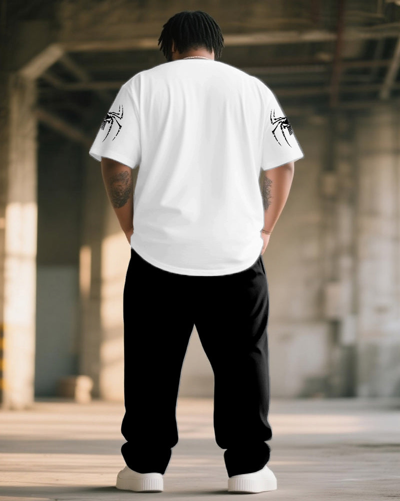Big & Tall Graphic T-Shirt Pants Set for big men view 4