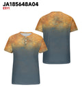 Big & Tall Blue Yellow Gradient T-Shirt for big men view 3