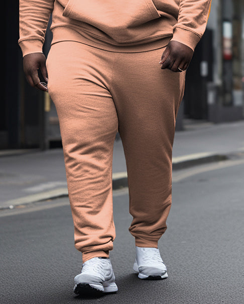 Big & Tall Graphic Hoodie Sweatpants Set for big men view 3