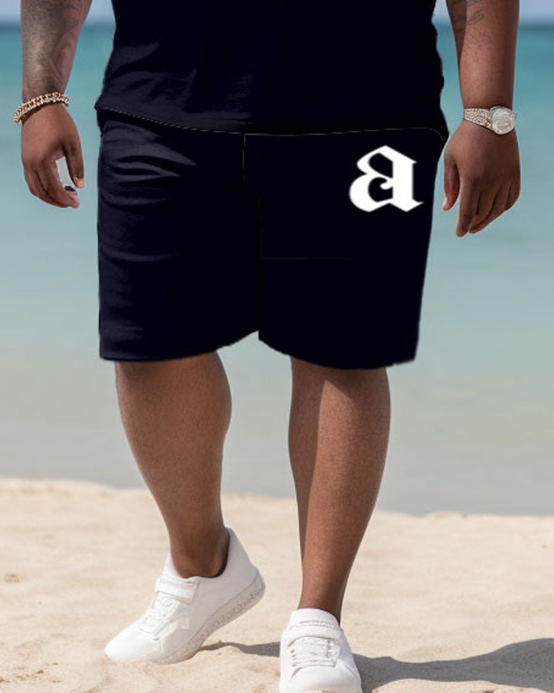 Big & Tall Striped Graphic Jeans for big men view 3