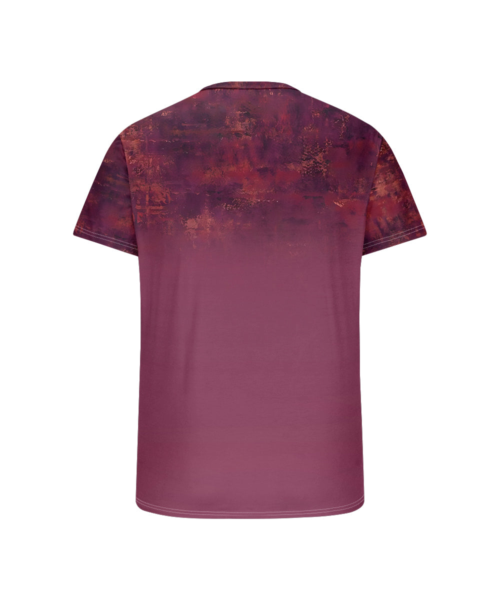 Big & Tall Red Gradient Graphic T-Shirt for big men view 5