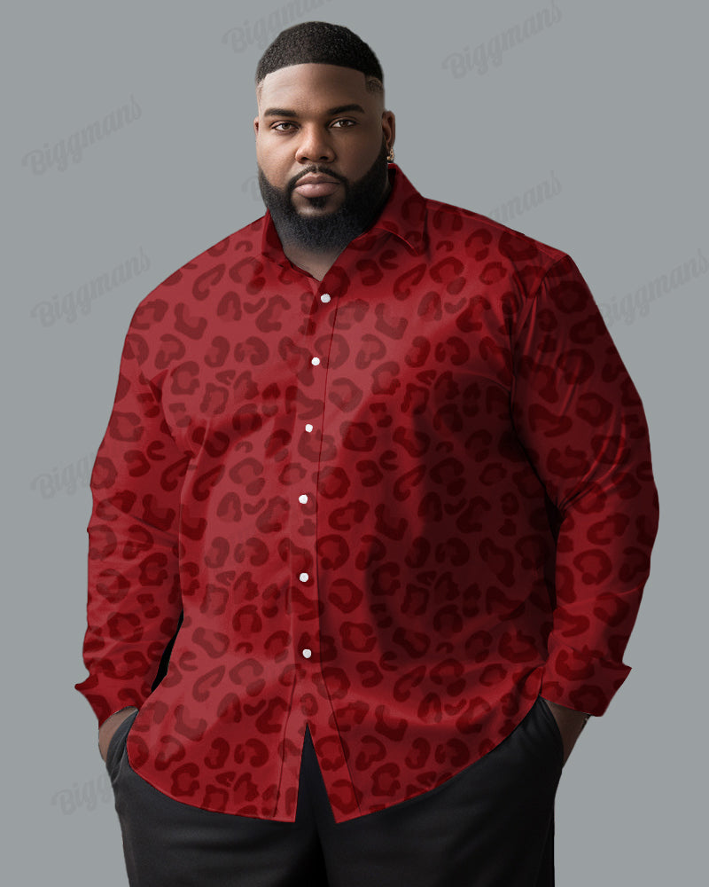 Big & Tall Graphic Long Sleeve Shirt for big men view 3