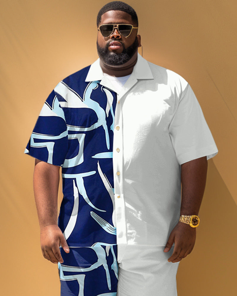 Big & Tall Geometric Jeans for big men view 3