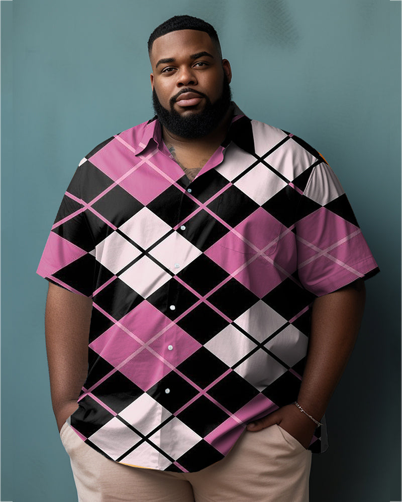 Big & Tall Pink Striped Jeans for big men