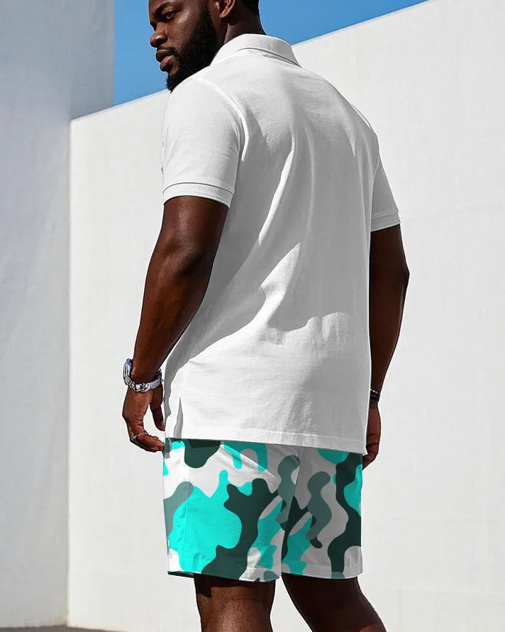 Big & Tall Geometric Graphic Jeans for big men view 2