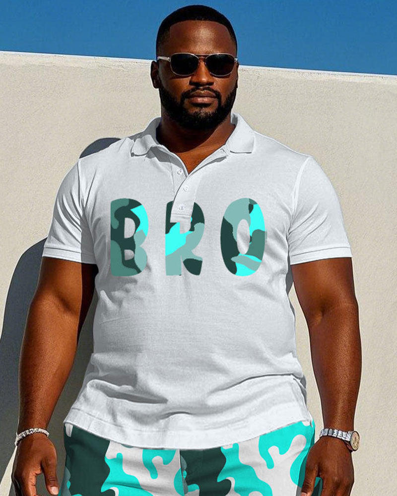Big & Tall Geometric Graphic Jeans for big men view 3