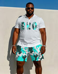 Big & Tall Geometric Graphic Jeans for big men view 1