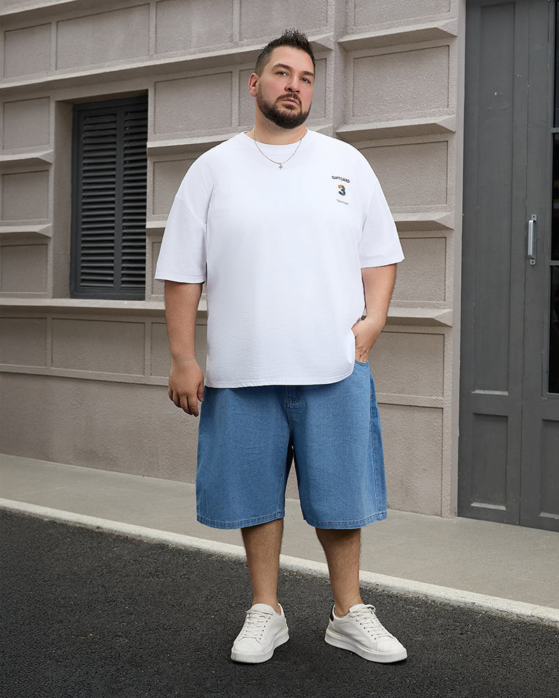 Big & Tall Denim Solid Color Jeans for big men view 2
