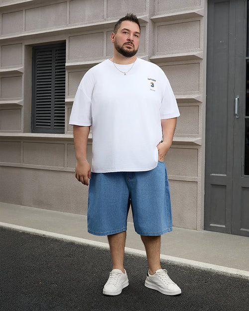 Big & Tall Denim Solid Color Jeans for big men view 2
