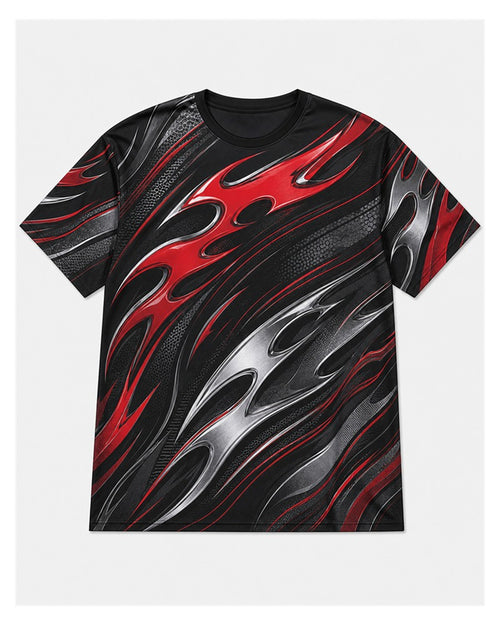 Big & Tall Graphic T-Shirt Shorts Set for big men view 2