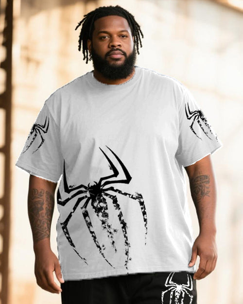 Big & Tall Graphic T-Shirt Pants Set for big men view 2