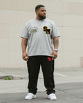 Big & Tall Graphic Streetwear Two-piece Set for big men view 1