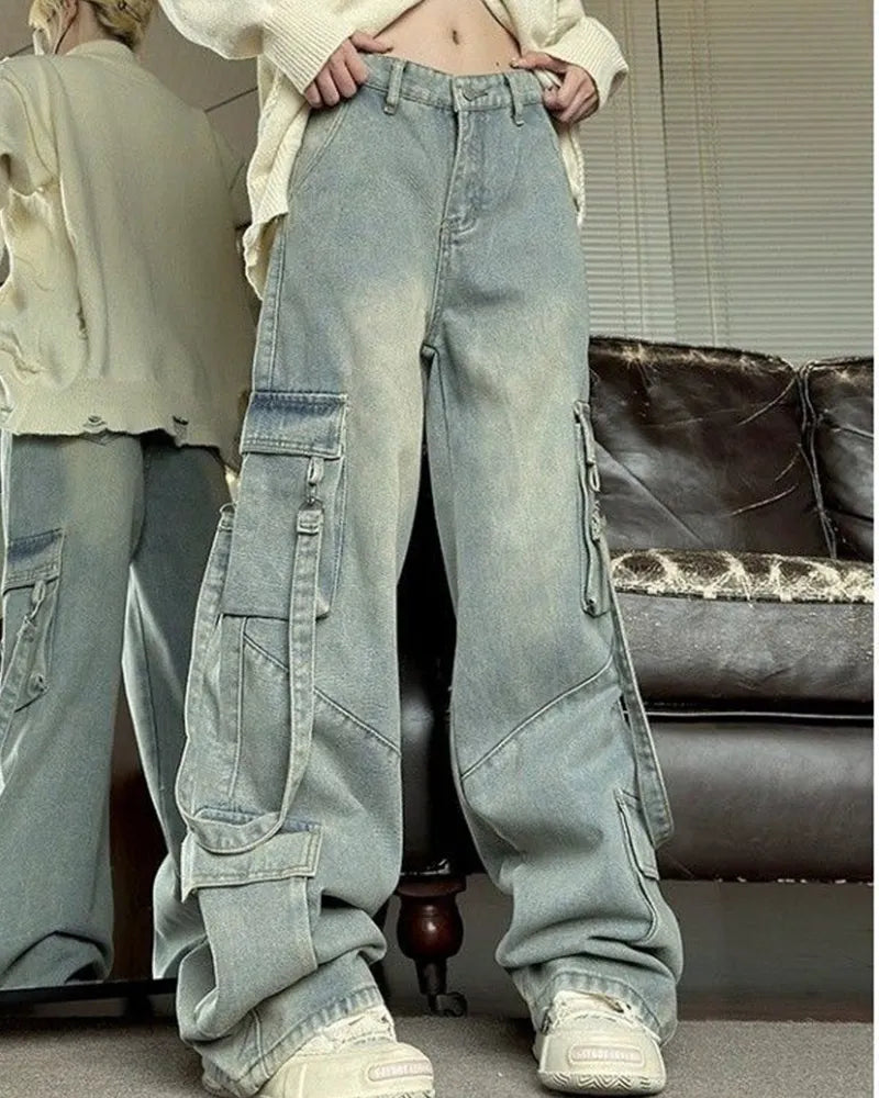 Big & Tall Denim Washed Vintage Jeans for big men view 5