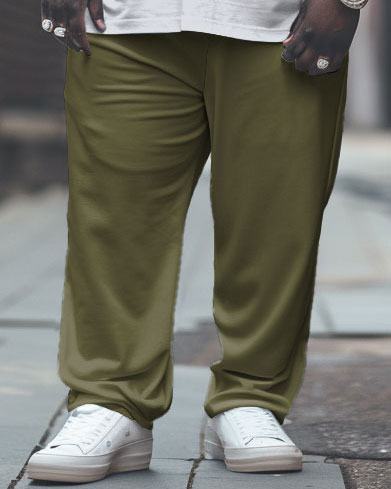 Big & Tall Streetwear T-Shirt Pants Set for big men view 3