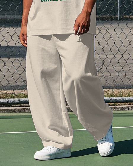 Big & Tall Graphic T-Shirt Pants Set for big men view 3