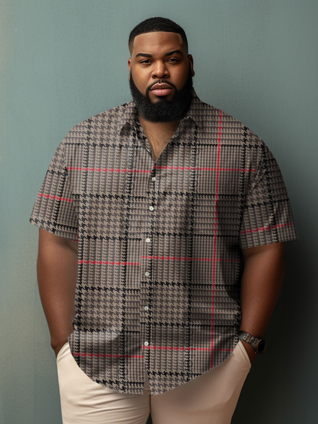 Big & Tall Plaid Jeans for big men
