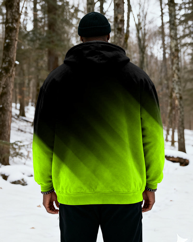 Big & Tall Black Red Gradient Hoodie for big men view 11