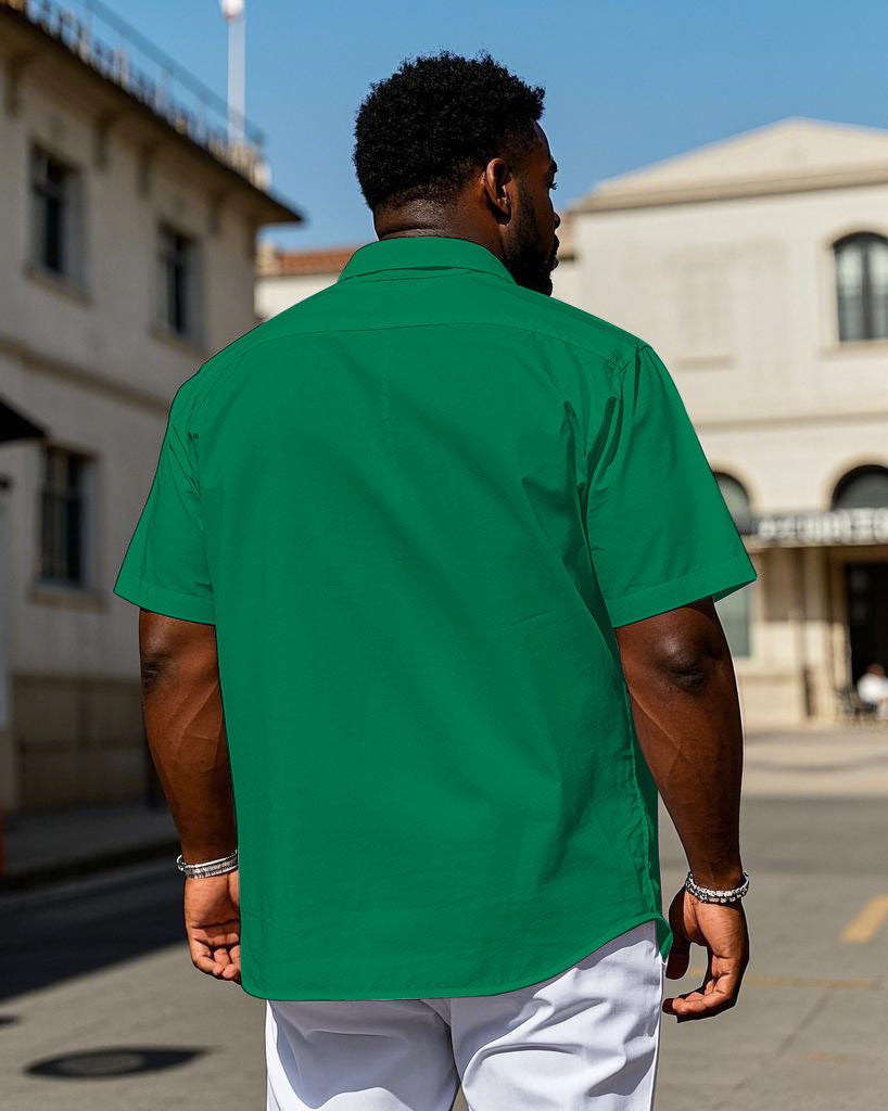 Big & Tall Streetwear Short Sleeve Shirt for big men view 2