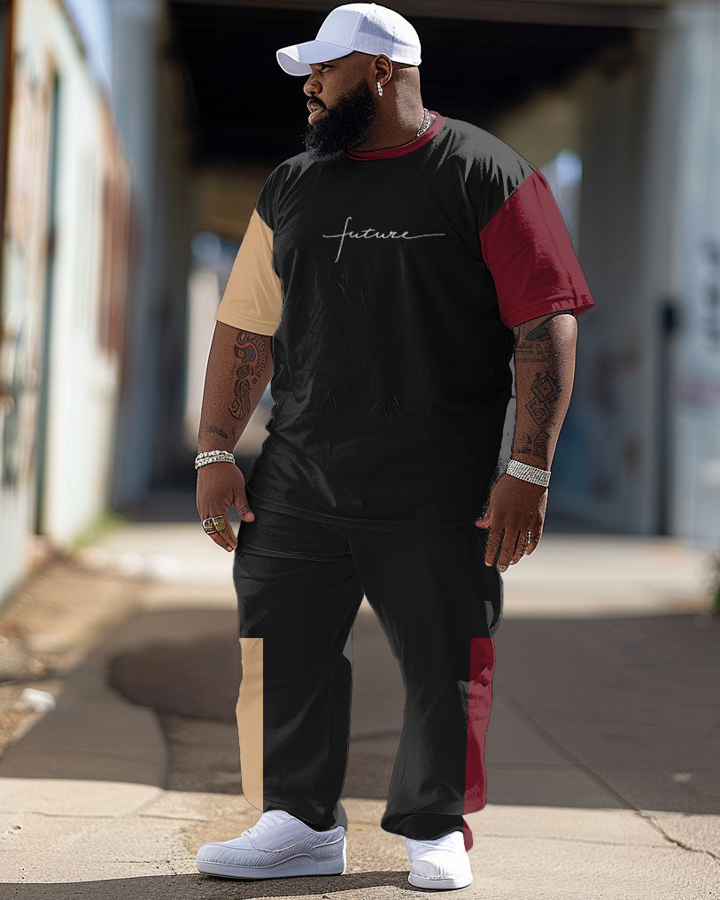 Big & Tall Streetwear Two-piece Set for big men view 1
