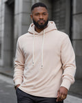 Big & Tall Solid Color Athletic Hoodie for big men view 3