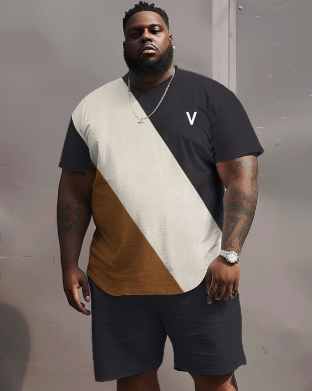 Big & Tall Streetwear Two-piece Set for big men view 1