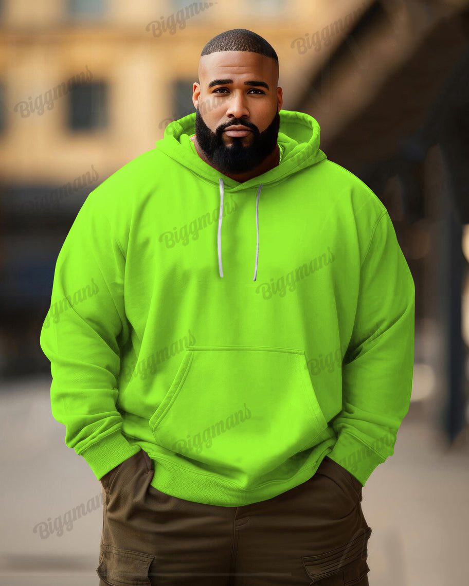 Big & Tall Solid Color Hoodie for big men view 14